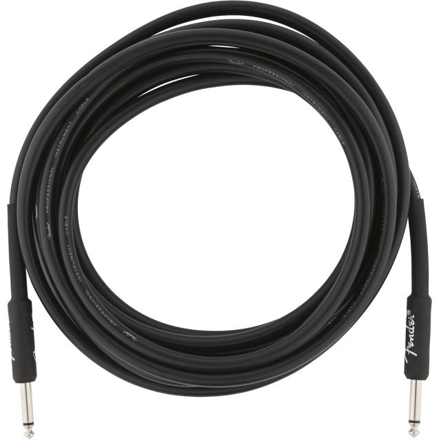 Professional Series Instrument Cable Straight/Straight 15' Black