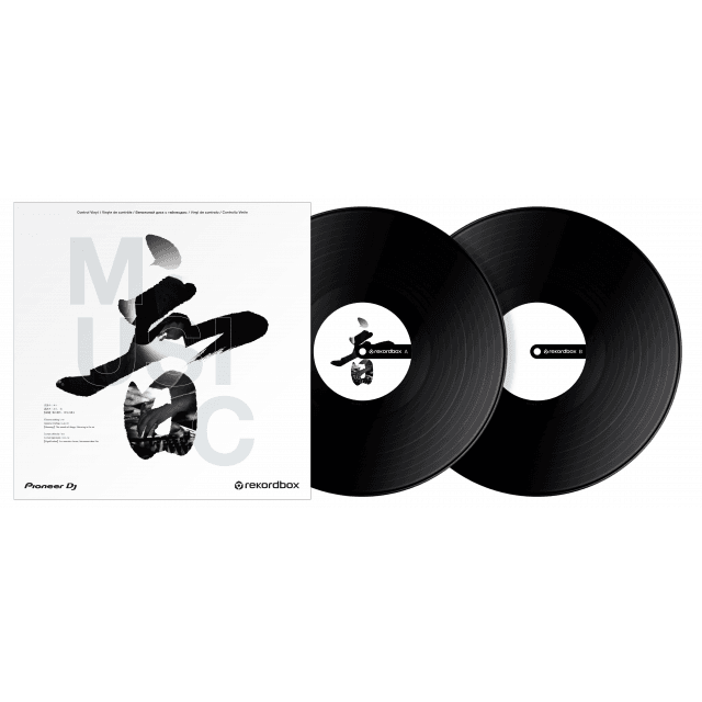Rekordbox control vinyl (coppia) Nero