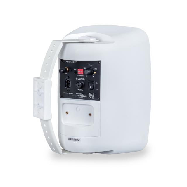 Coppia di diffusori attivi da parete a 2 vie da 6,5” con controllo BT, Bianco