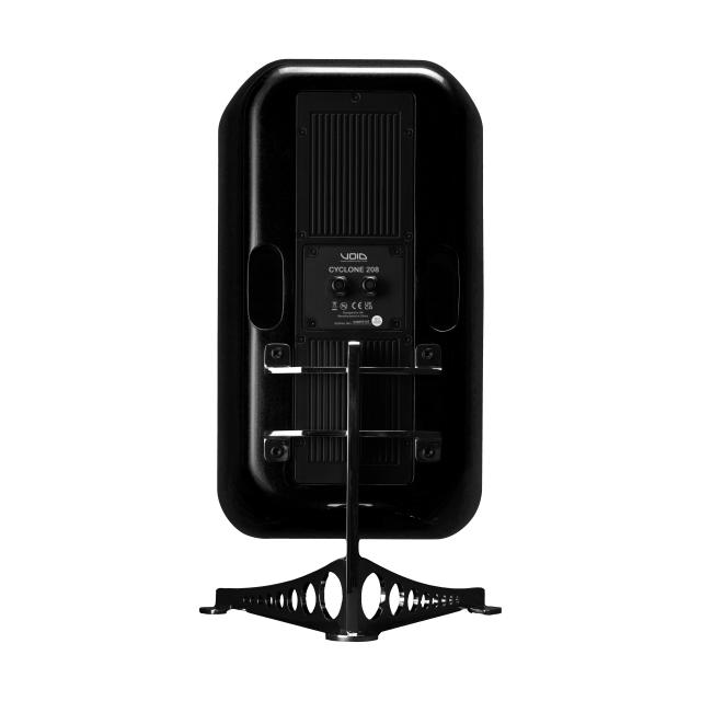 Passive reflex subwoofer with dual 8” woofers, 300 W AES, 8 Ω, IP-rated, fibreglass cabinet (black)
