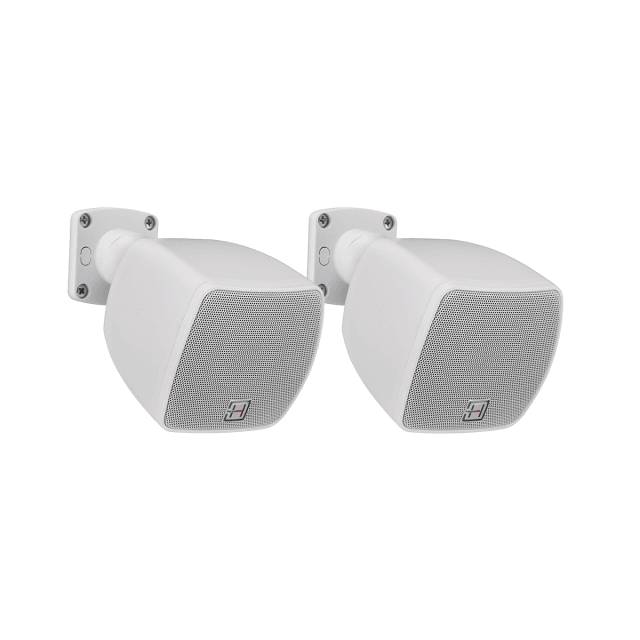 Pair of 2.5" full-range compact loudspeaker, white