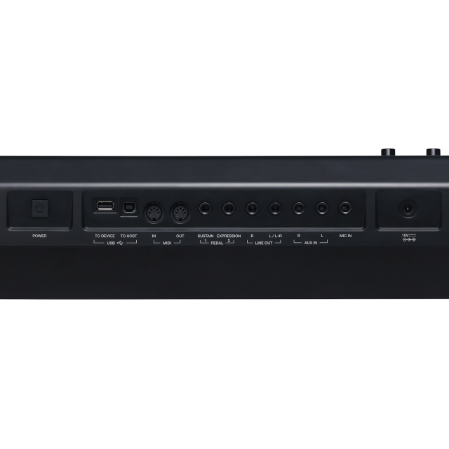 Tastiera Arranger/Workstation a 61 tasti con sensibiltà al tocco.