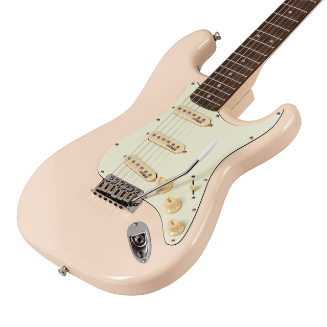 Chitarra elettrica double cutaway con 3 single coil e meccaniche vintage (equipaggiata Wilkinson, tastiera eco-rosewood)