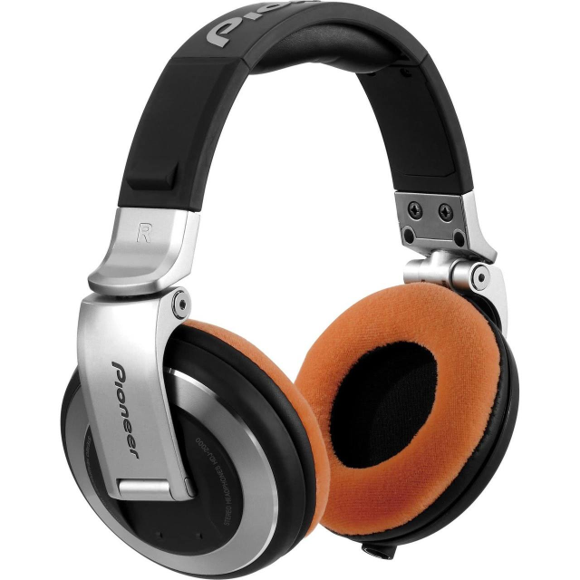 Earpad Set VELOUR for Pioneer HDJ-2000 - tangerine