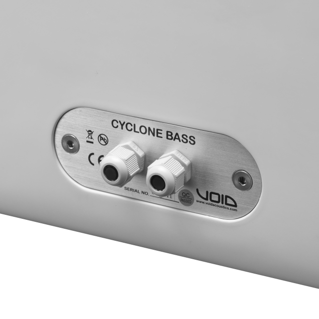 1x12” subwoofer, 600 W AES, 8 Ω, reflex, with fiberglass cabinet (white)