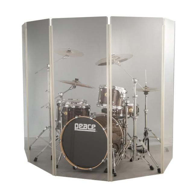 Drum shield da 168 cm 5 sezioni in materiale acrilico