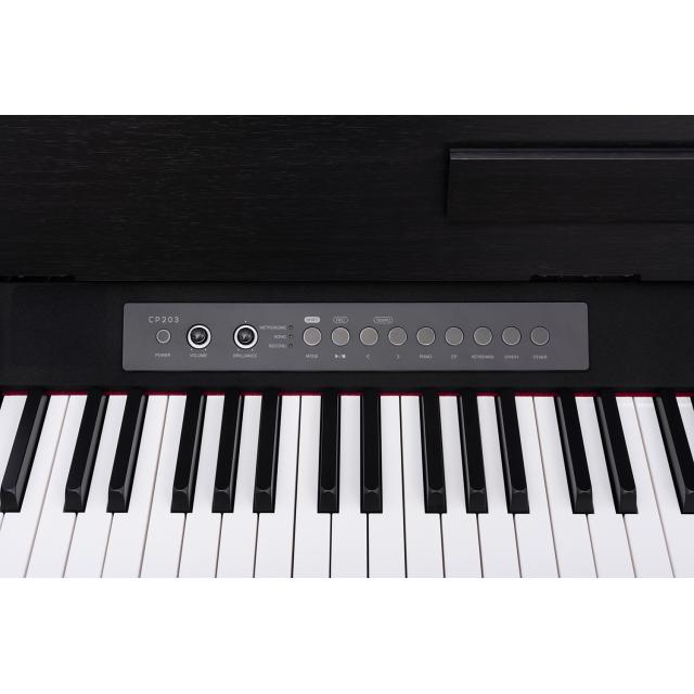 Pianoforte digitale compatto con finitura in colore nero