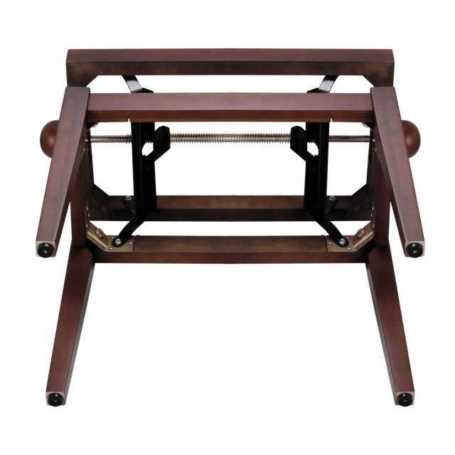 Adjustable satin finish piano bench