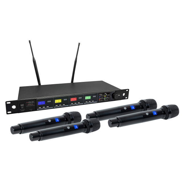 Verba-401 UHF True Diversity Wireless System with Autoscan – 4 handmic A1 (516-558 MHz)
