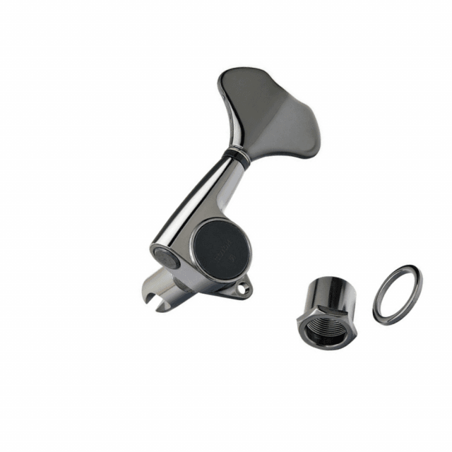 Electric ad Acoustic Bass Machine Heads Set, L4, Chrome