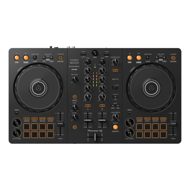 2-channel DJ controller for multiple DJ applications