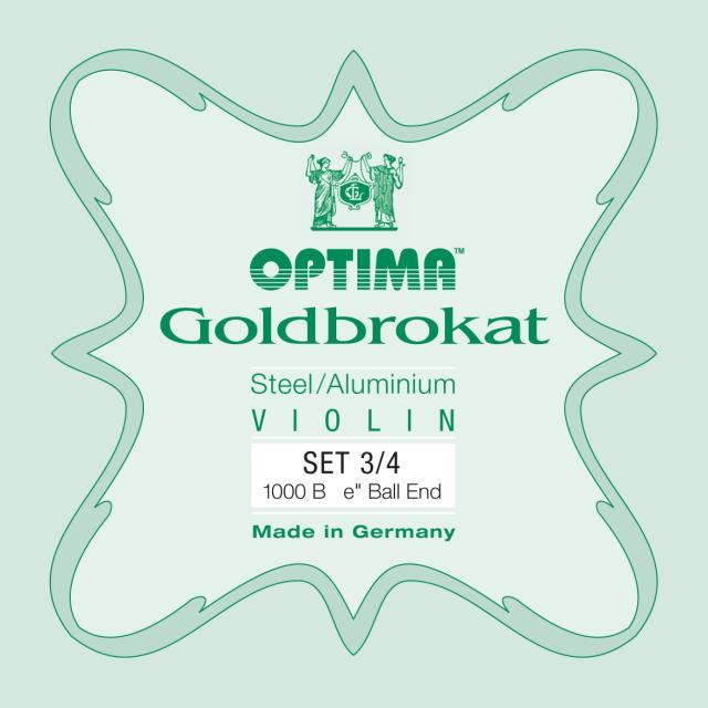 VIOLIN  OPTIMA GOLDBROKAT SET 1000 B 3/4