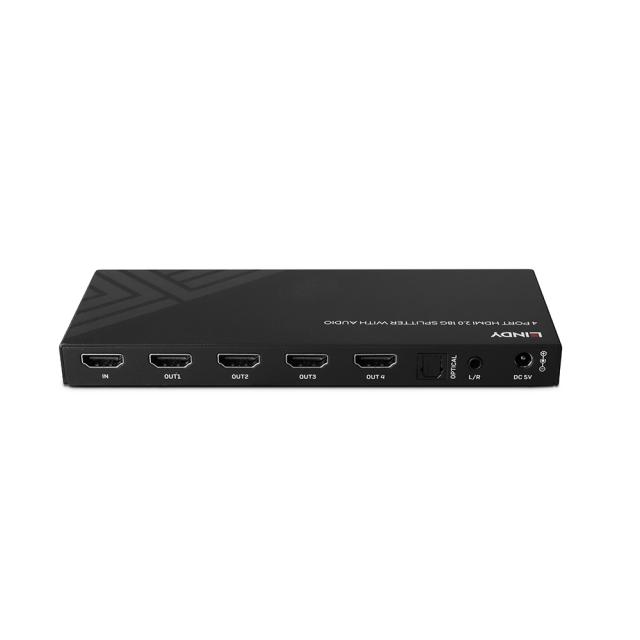 4 Port HDMI 8K60 Splitter with Audio & Downscaling