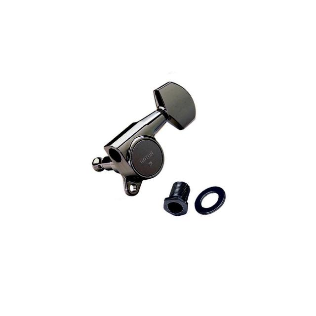 Electric Guitar Machine Heads Set, L6, Cosmo Black