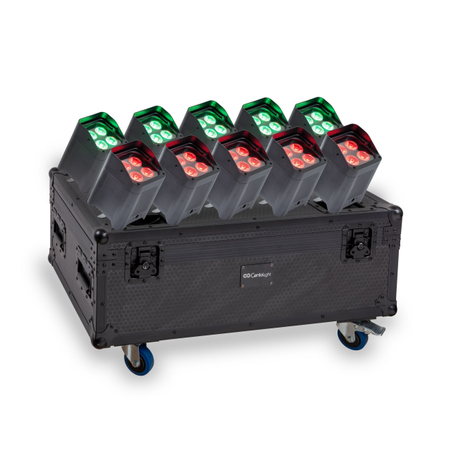 SET 10 FARI A BATTERIA 4x18W 6in1