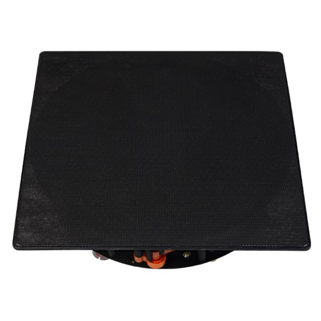 Diffusore passivo da 5,25" a soffitto / a parete ad alta impedenza (griglia quadrata, colore nero)