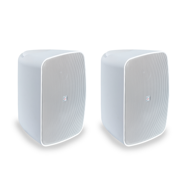 6.5" 2-Way Active Wall-Mount Speaker Pair with BT control, White