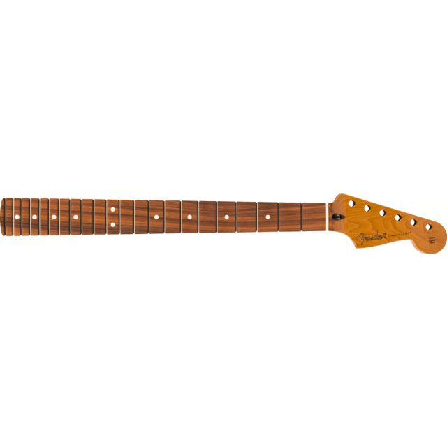 Roasted Maple Stratocaster® Neck, 22 Jumbo Frets, 12", Pau Ferro, Flat Oval Shape