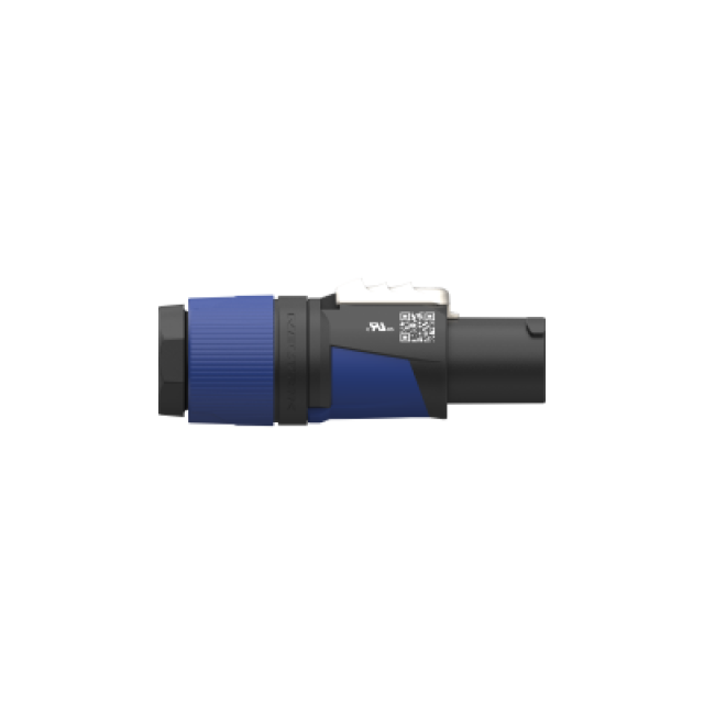 powerCON power-IN female connector for cable diameters 10 - 16 mm (blue)