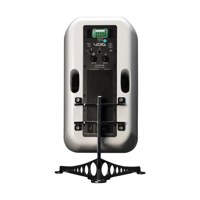 Active reflex subwoofer with dual 8” woofers and amplifier module, 600 W, 24-bit DSP, IP-rated (white)