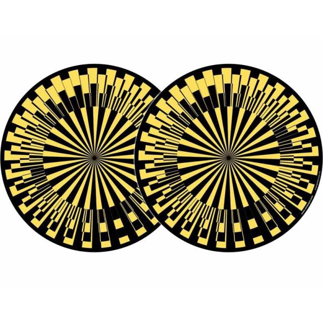 2x Slipmats - Scope - yellow