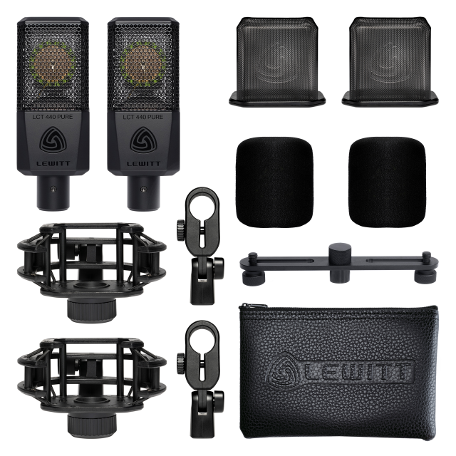 Set of 2 Large-Diaphragm Cardioid "True Condenser" Microphones