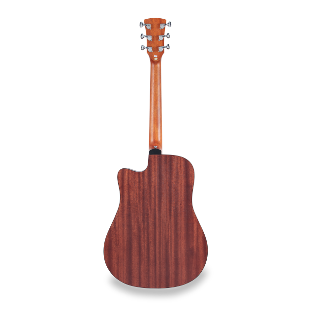 Chitarra acustica dreadnought cutaway amplificata con armrest