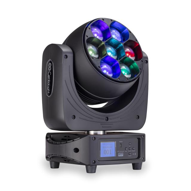 Testa Mobile da 7 LED x 40W con Zoom