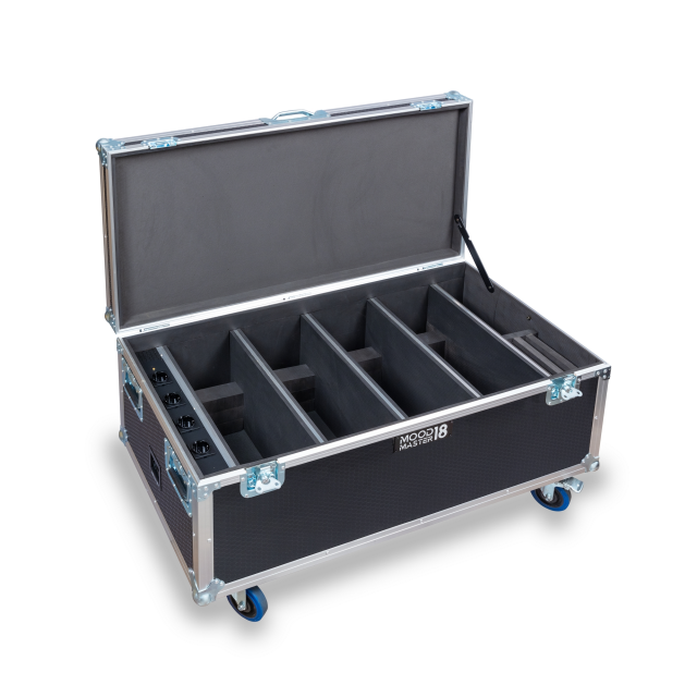 FLIGHT CASE CENTOLIGHT FOR 4 MOODMASTER 18