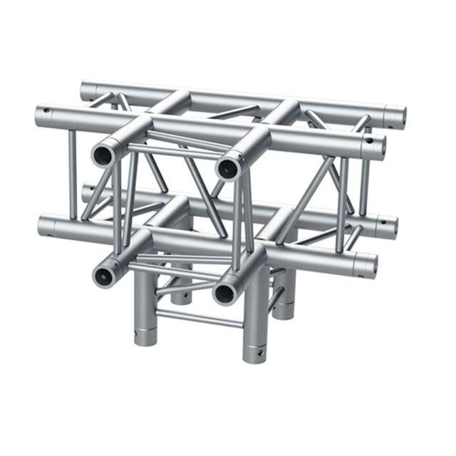 Angolo di Giunzione di 90° a "T" a 4 vie per Truss Quadrata con Lato da 29 cm (29CTBP)