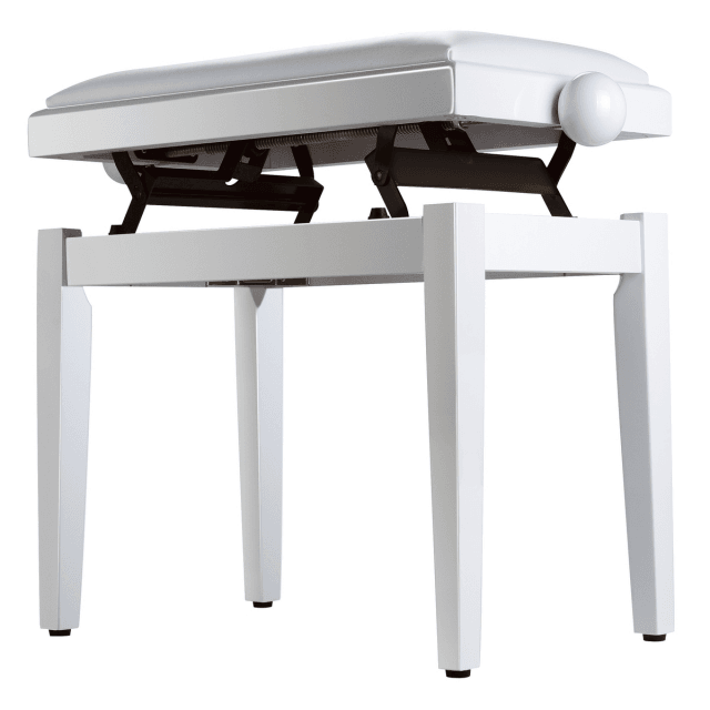 Adjustable glossy finish piano bench