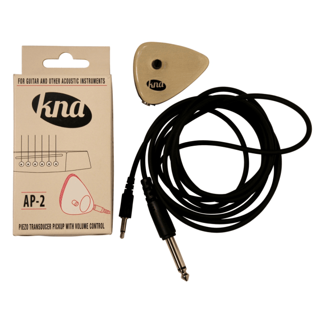 AP-2 Portable surface-mount piezo pickup with volume control for guitar and other instruments