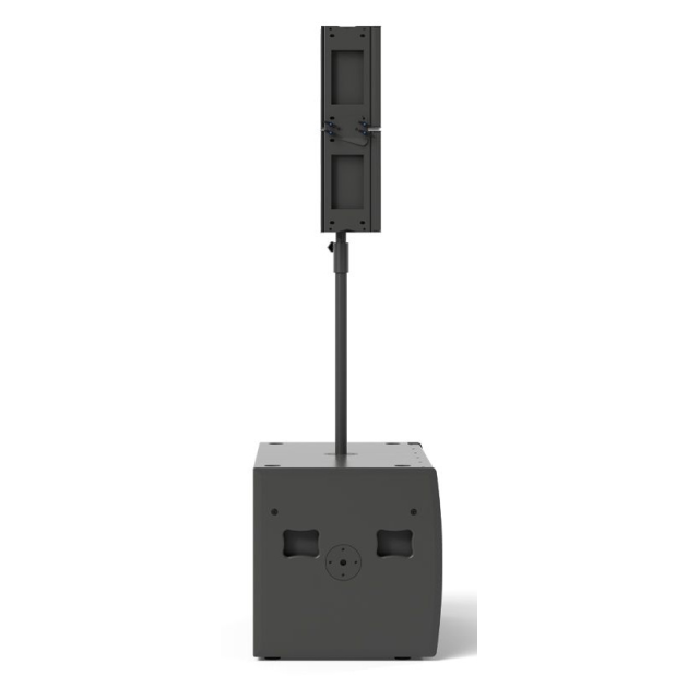 Audio system consisting of a 2x18“ Passive Sub + 2x12” Slim Array Black