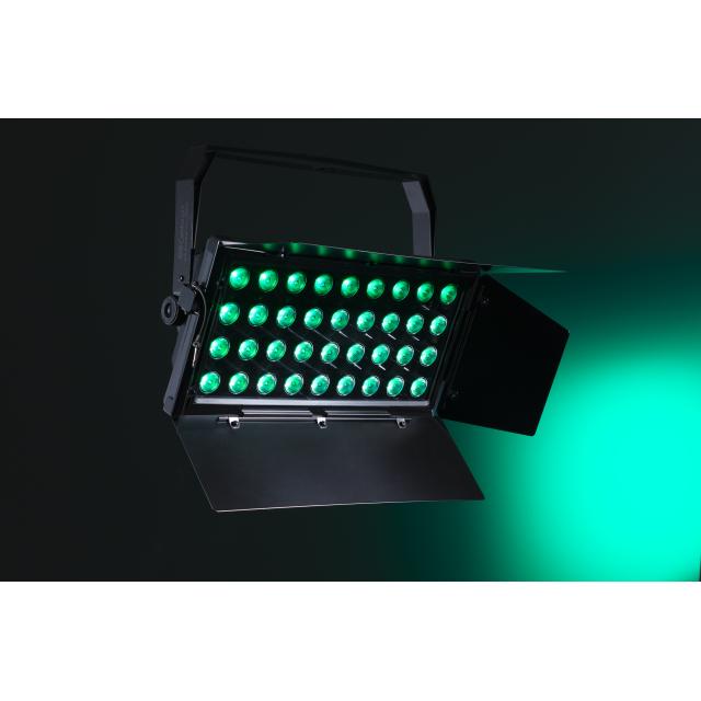 Proiettore con 36 Led da 10W RGBW 4in1 e Alette Richiudibili