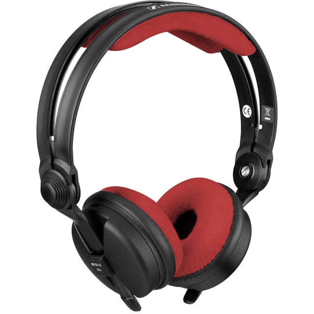 Earpad Set TEDDY for Sennheiser HD25 - red