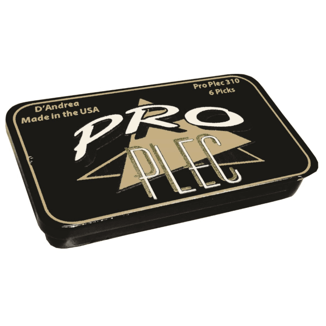 6 Pro Plecs 346 shaped Picks in Tin Box