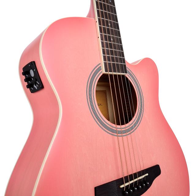 Hand wiped cutaway acoustic guitar w/preamp