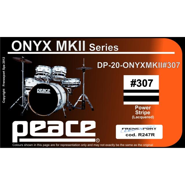 Drum Set 5 pcs in Acero e Mogano con finiture laccate speciali