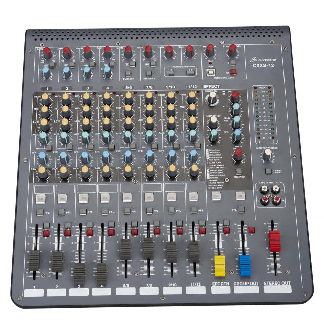 12-Channel Professional Mixer with DSP