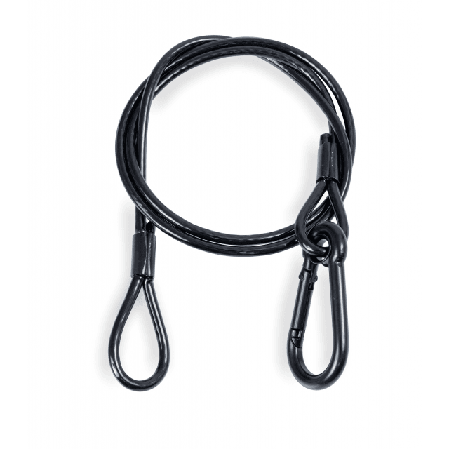 CAVO DI SICUREZZA  IN ALLUMINIO NERO 4 X 85 CM