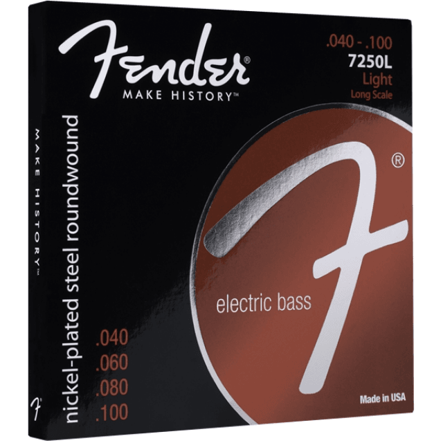 Set di Corde 7250 Bass Acciaio Nichelato Scala Lunga 7250L Scalature .040-.100