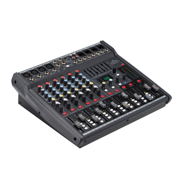 8-Channel High Quality Mixer with 24-bit Digital Multi-Effect & USB Stereo In/Out Soundcard