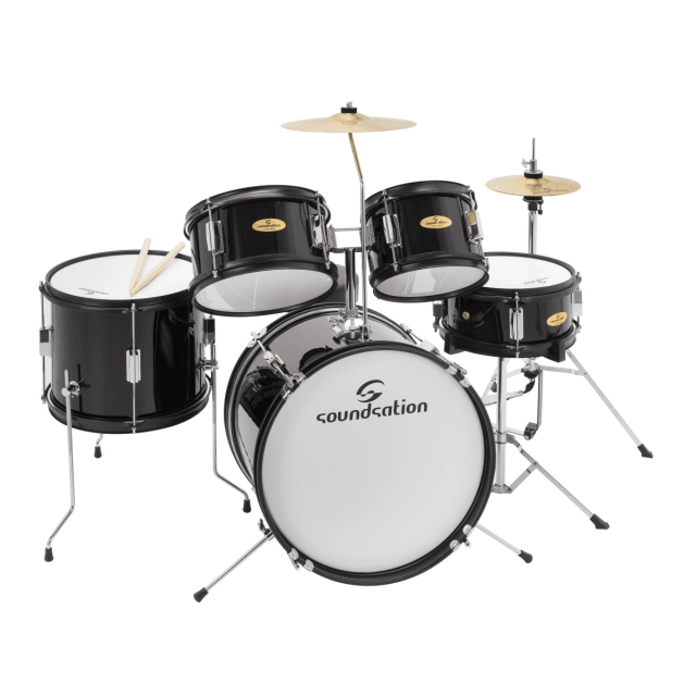 Junior Kit 5 pcs Drum set Black
