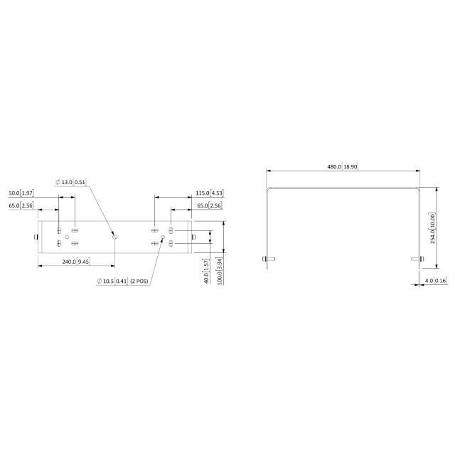 Yoke bracket for Venu 10 V2 (black)