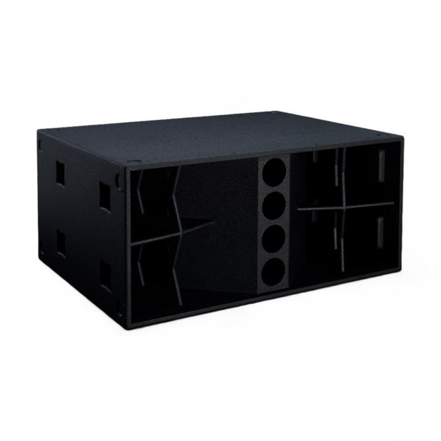 Subwoofer caricato a tromba a doppio 18" – 3200 W AES – 4 Ohm