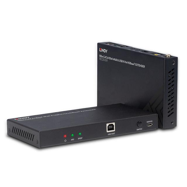 100m Cat.6 HDMI 4K60 HDBaseT KVM Extender