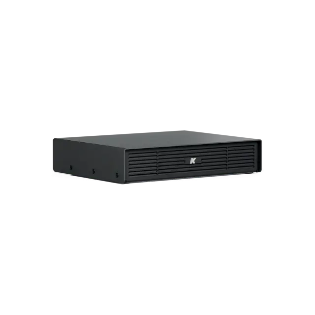 1U Half Rack Class-D Amplifier, 4x50W @ 4 Ohm, Integrated DSP, 2x2 Dante Channels Enabled