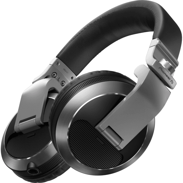 Professional over-ear DJ headphones (silver)