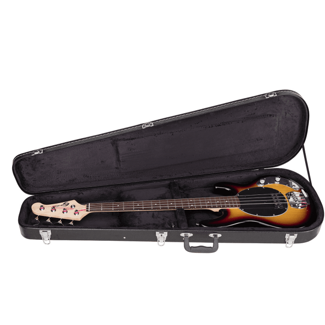 Hard case for electric bass (drop shaped)
