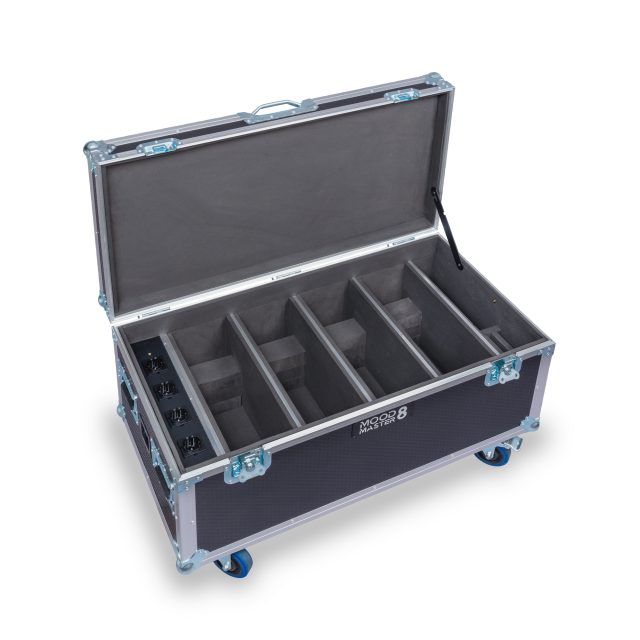 FLIGHT CASE CENTOLIGHT PER 4 MOODMASTER 8